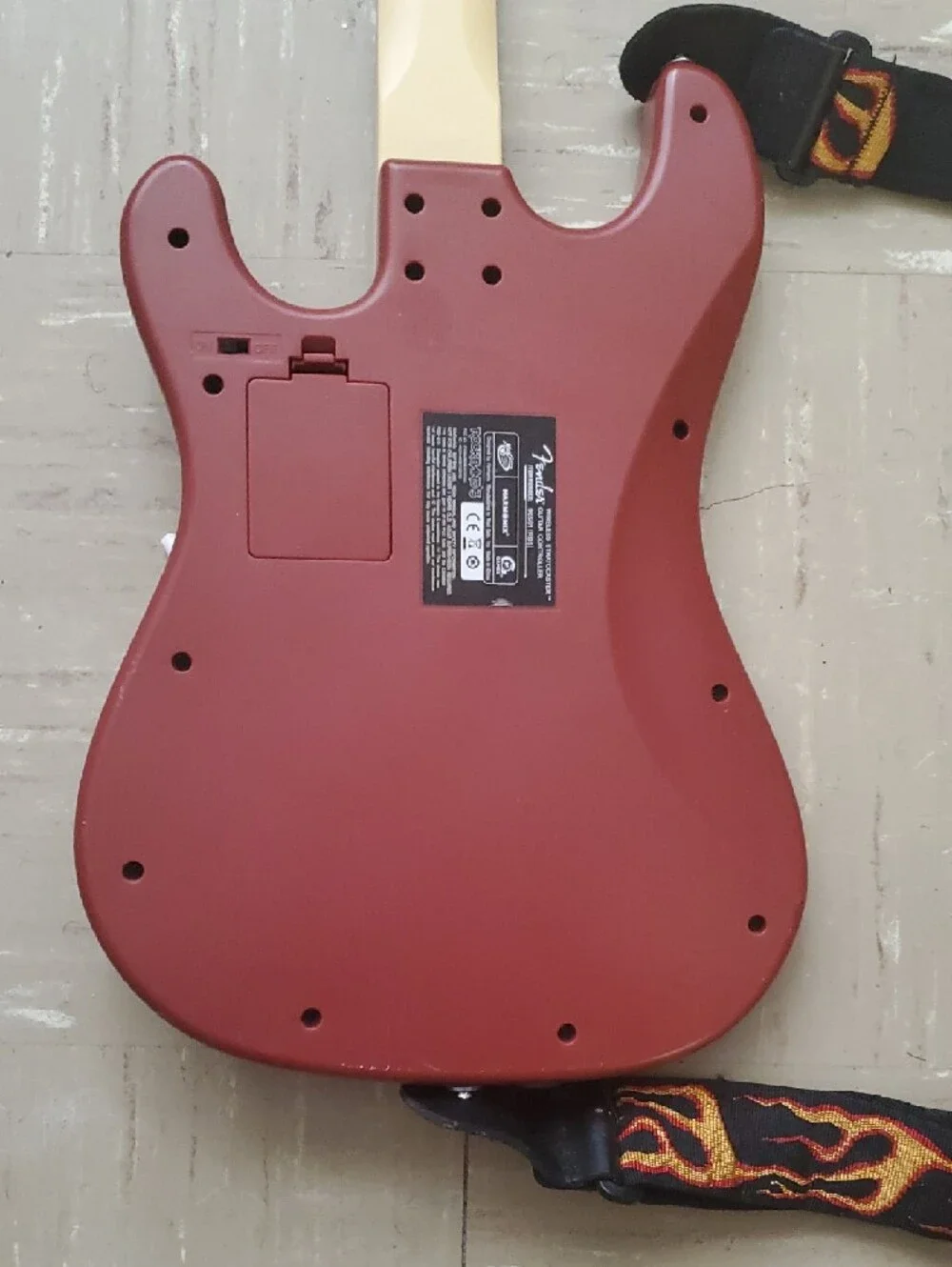 Rock Band 3 Wii U Harmonix Fender Stratocaster Guitar RED 96561 RB3 - NO DONGLE